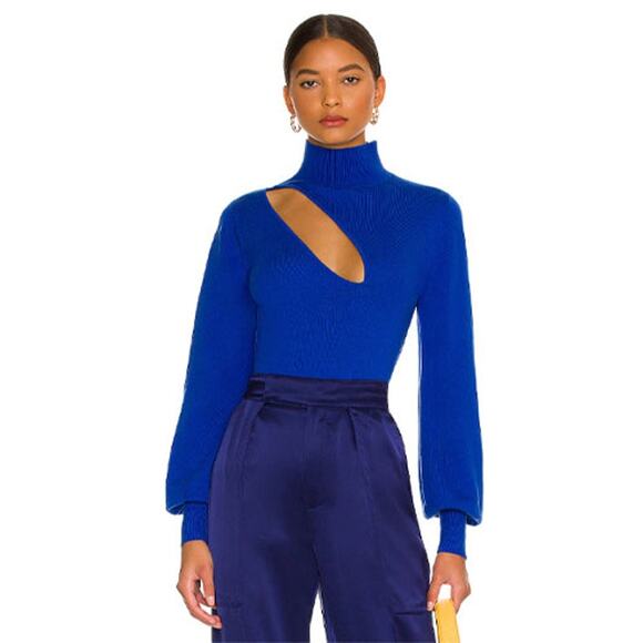 NICHOLAS Aliyah Cutout Wool Blend Sweater - Size M - Picture 1 of 10